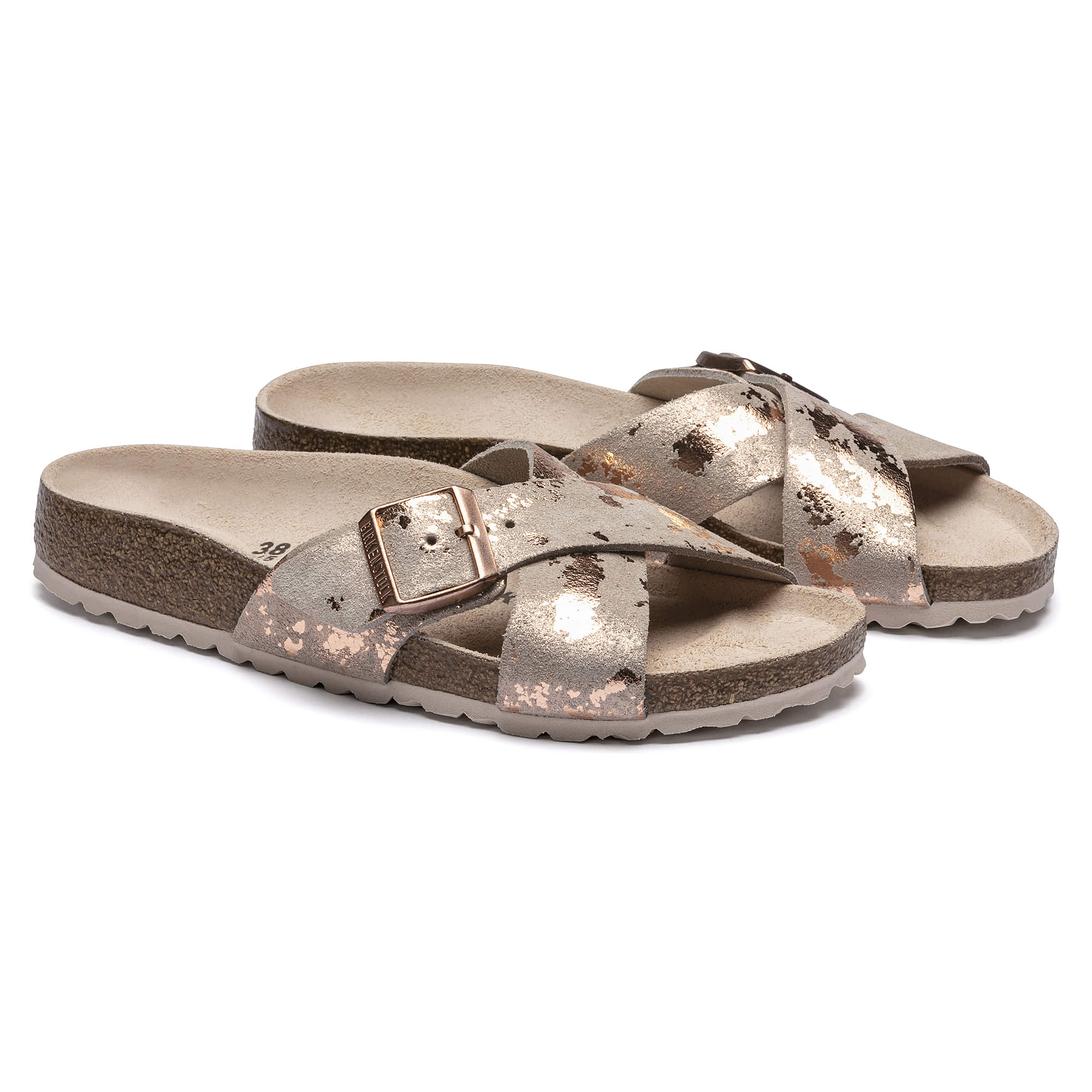 Birkenstock Women's Siena Big Buckle Suede Leather Vintage