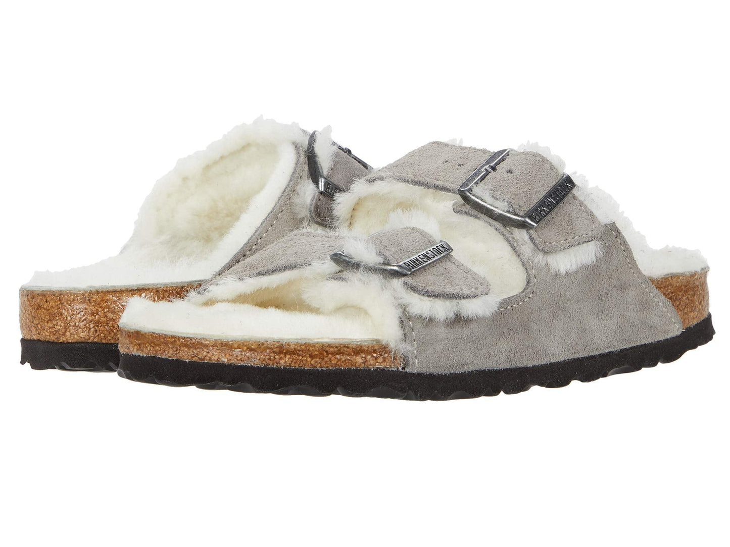 [1017402] Unisex Birkenstock Arizona Shearling Suede Leather (regular Width)