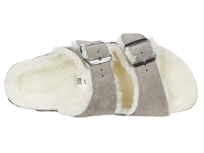 [1017402] Unisex Birkenstock Arizona Shearling Suede Leather (regular Width)