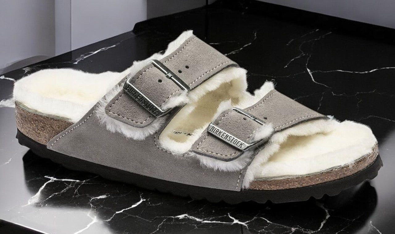 Birkenstock Arizona Shearling 'Narrow Fit' Sneakers