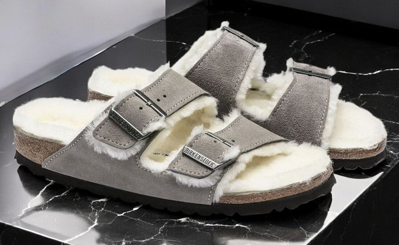 Birkenstock Arizona Shearling 'Narrow Fit' Sneakers
