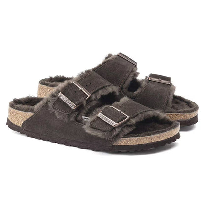 [1020566] Unisex Birkenstock Arizona Shearling Suede Leather (regular Width)