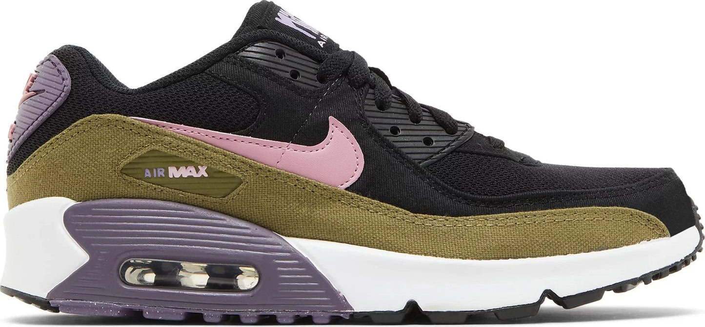 Nike Grade School Air Max 90 'Black Canyon Purple Gs' Sneakers