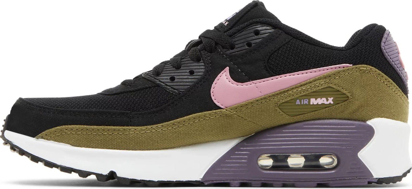 Nike Grade School Air Max 90 'Black Canyon Purple Gs' Sneakers