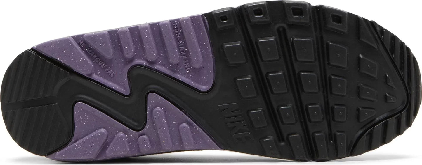Nike Grade School Air Max 90 'Black Canyon Purple Gs' Sneakers