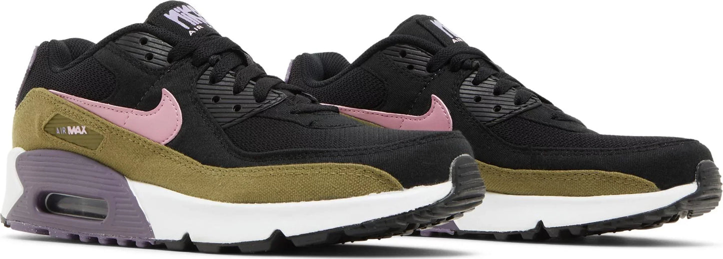 Nike Grade School Air Max 90 'Black Canyon Purple Gs' Sneakers