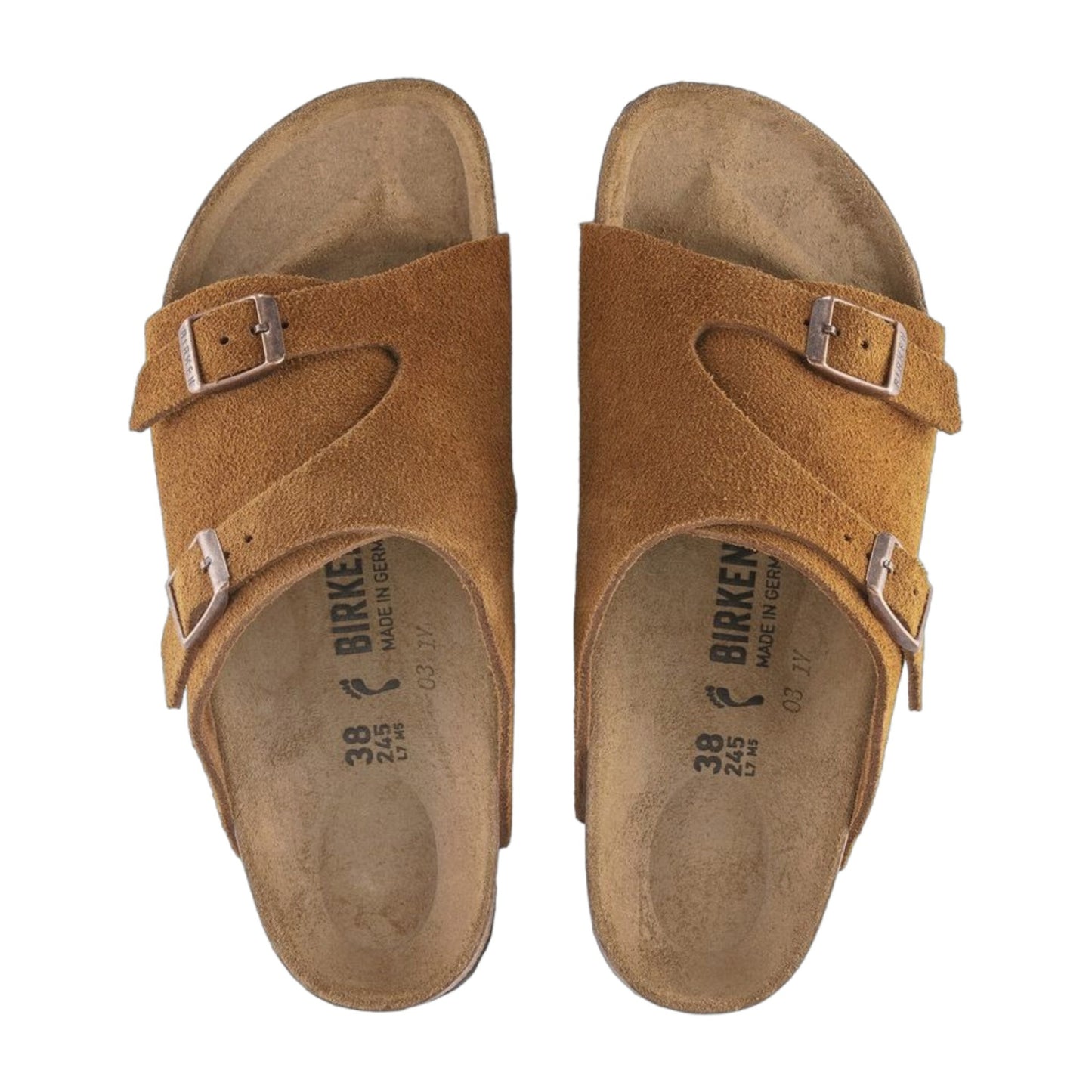 Birkenstock Unisex Zurich Bs Suede Leather Mink