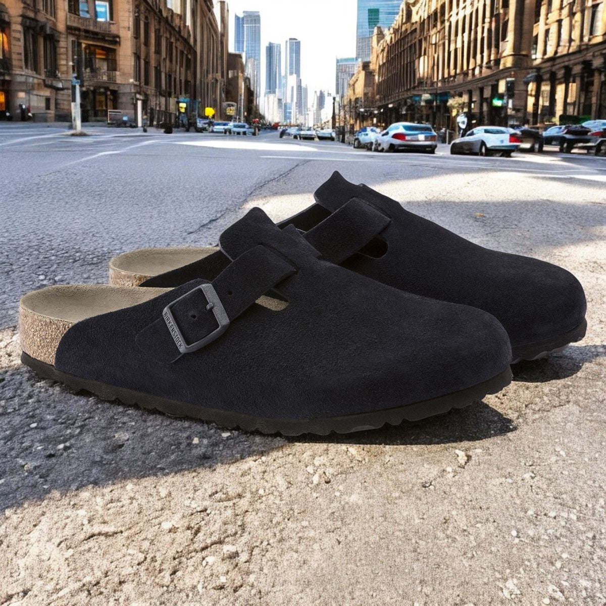Birkenstock Boston Soft Footbed 'Narrow Fit'