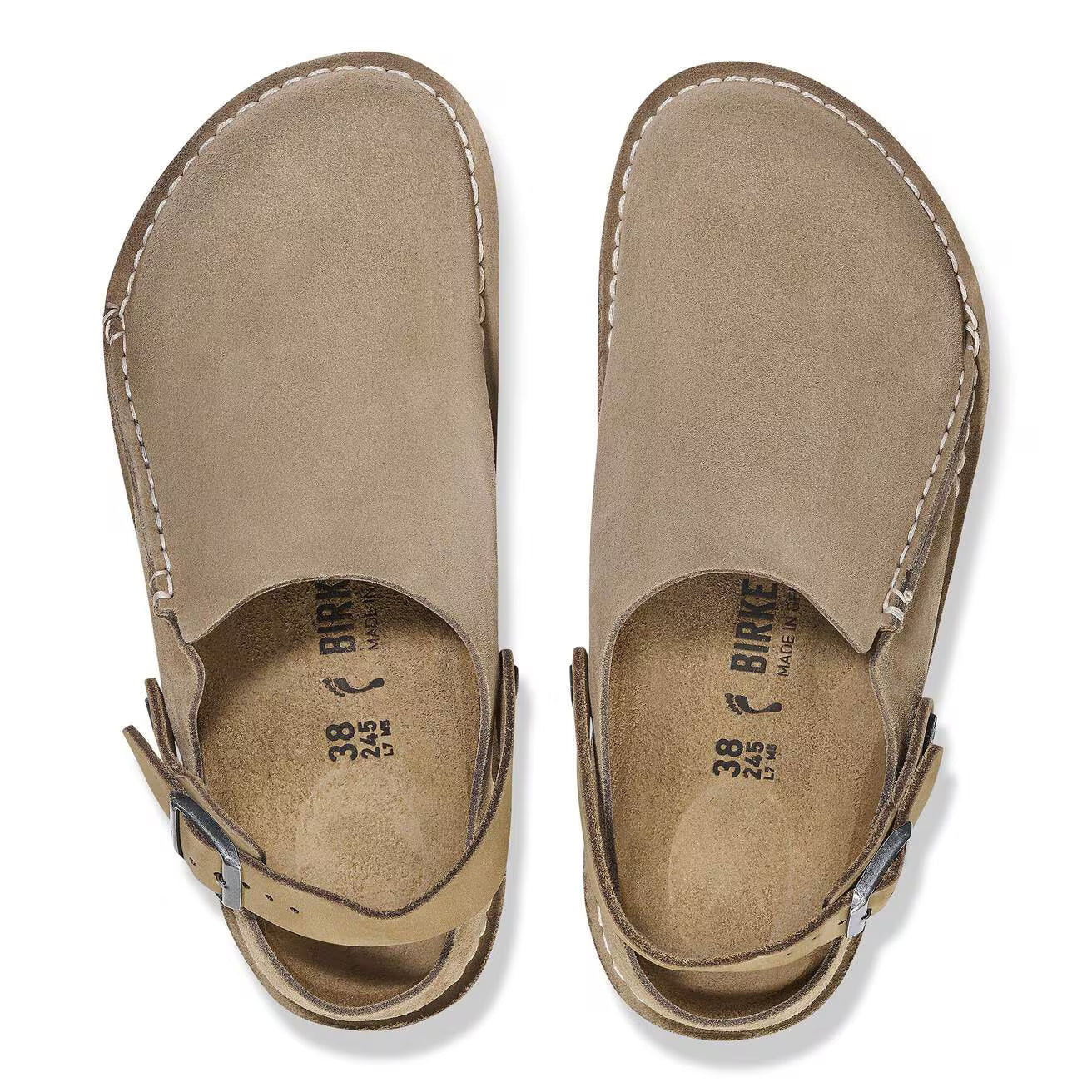 [1025293] Unisex Birkenstock Lutry Premium Suede Suede Leather (regular Width)