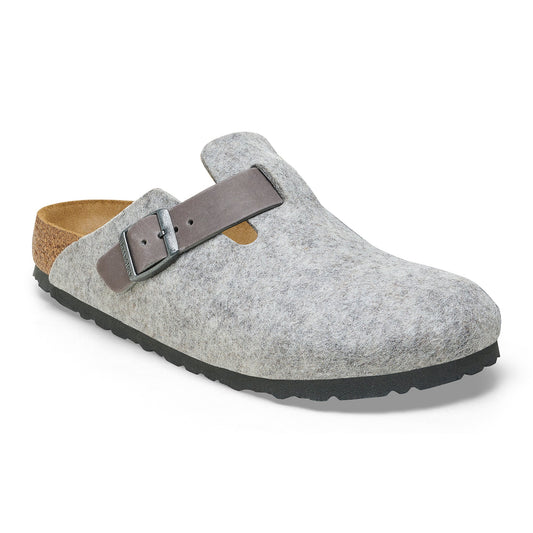 [1026163] Unisex Birkenstock Boston Leather/textile/felt (narrow Width)