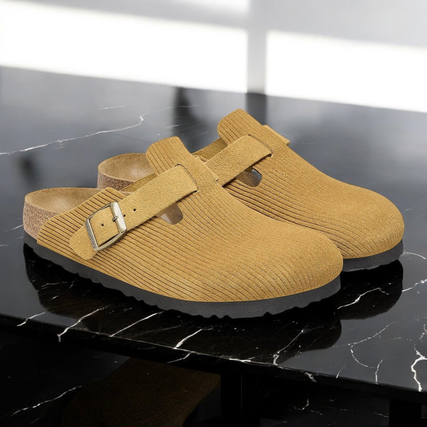 Unisex Birkenstock Boston Suede Embossed 'Regular Fit'