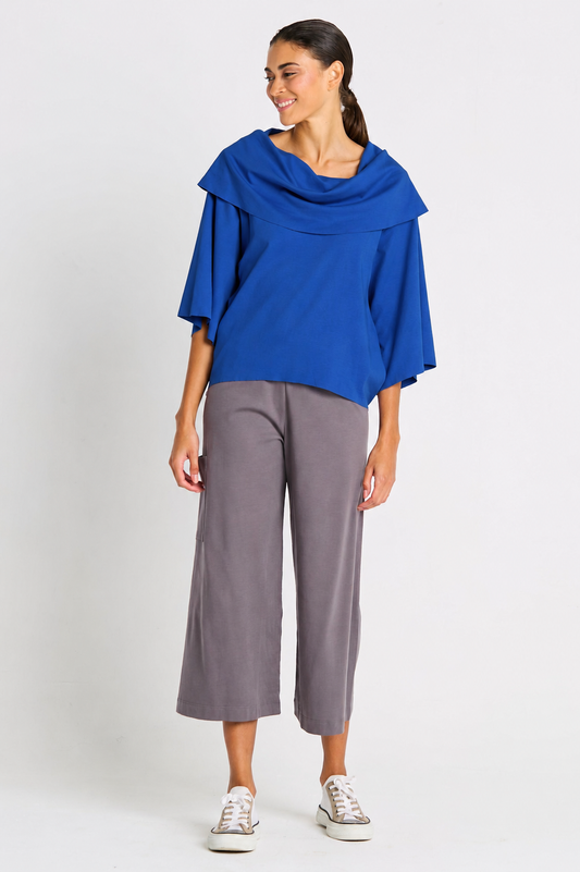 Pima Cotton Jackie O Top - Royal