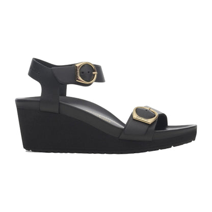 Birkenstock Soley Ring-Buckle Natural Leather Black