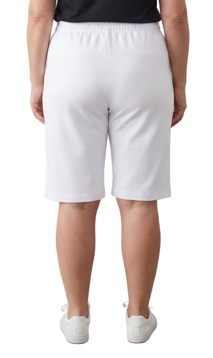 Women's Easy Pull on Bermuda Shorts in Denim and Twill