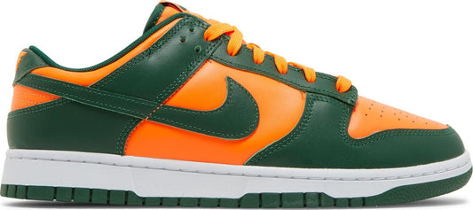 Nike Men's Dunk Low Retro 'Miami Hurricanes' Sneakers