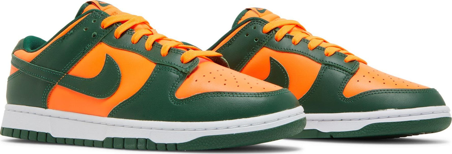 Nike Men's Dunk Low Retro 'Miami Hurricanes' Sneakers