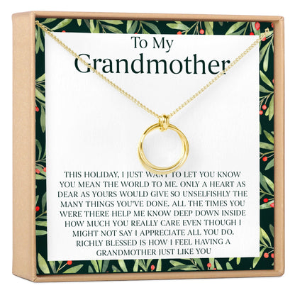 Christmas Gift for Grandmother Necklace, Multiple Styles