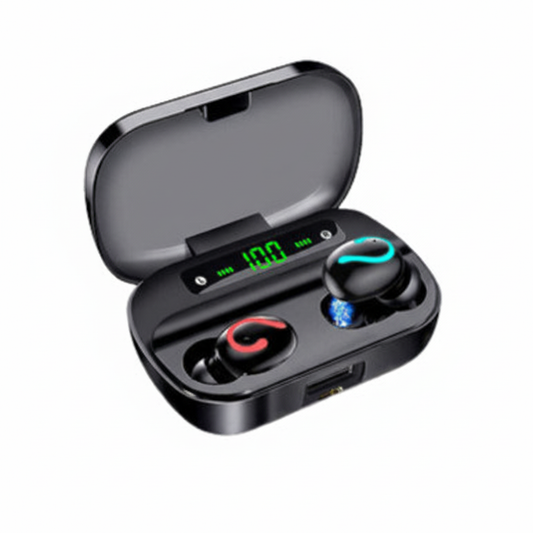 Prime Goods Bluetooth 5.1 Headset TWS Wireless Earphones Mini Earbuds Stereo Headphones IPX7 - Black