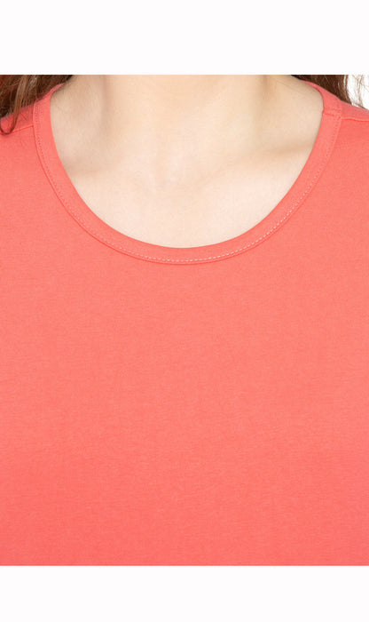 Women's Relaxed Fit Short-Sleeve Crew neck knit Tee Shirt