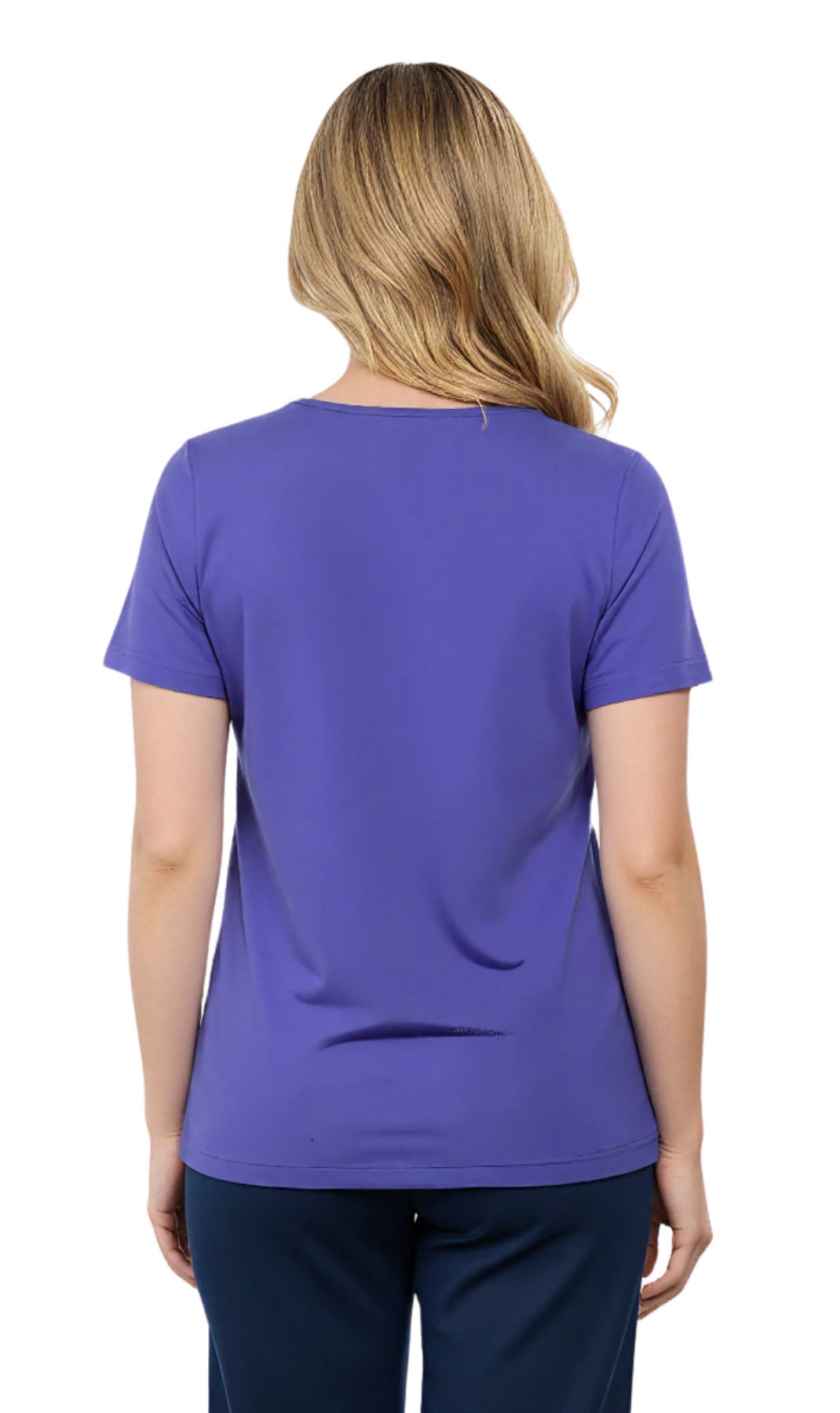 Women's Perfect Short-Sleeve V-Neck Tee Shirt - Cotton blend and Wrinkle Resistant