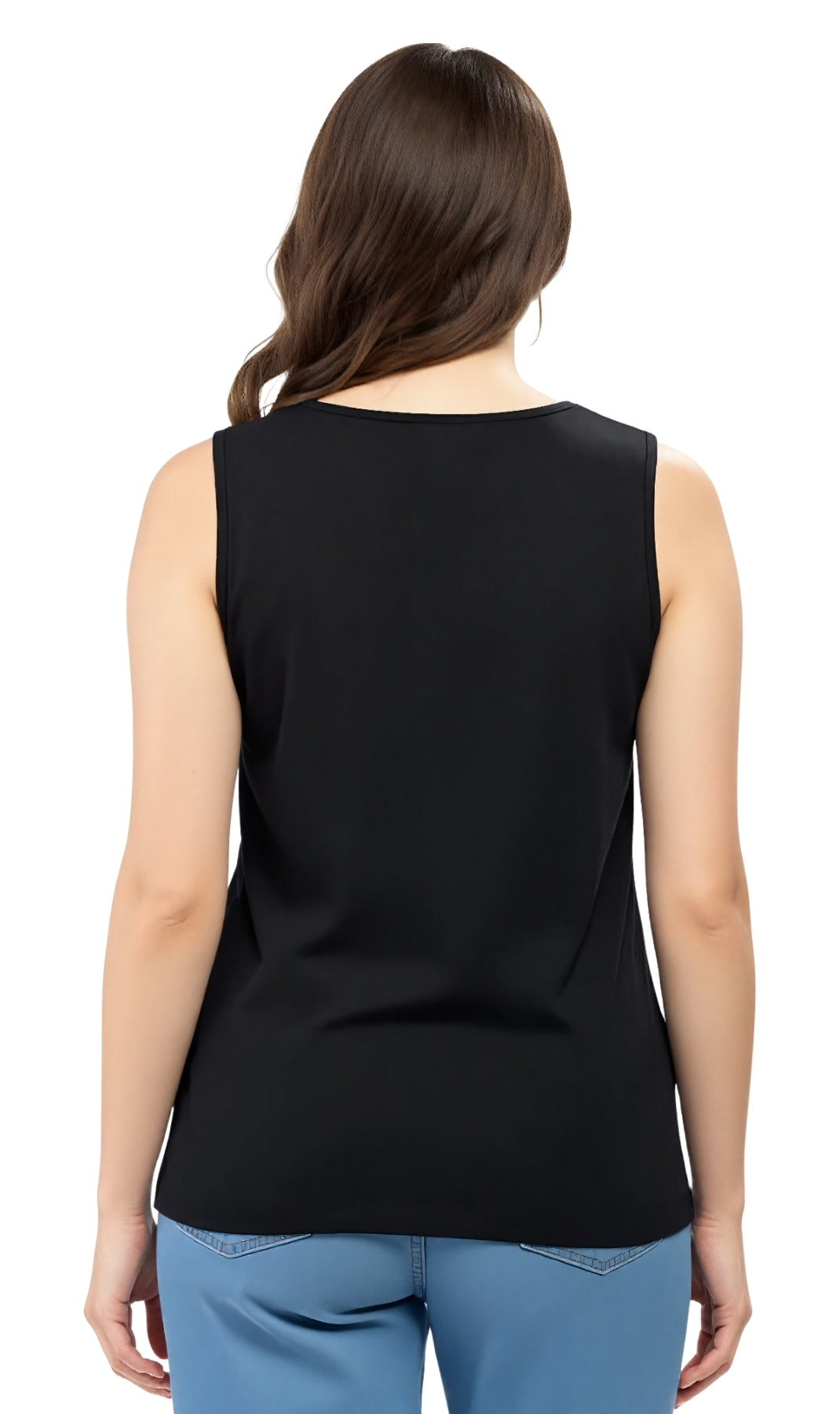 Women's Classic Relaxed Fit Cotton blend Sleeveless Tank Top