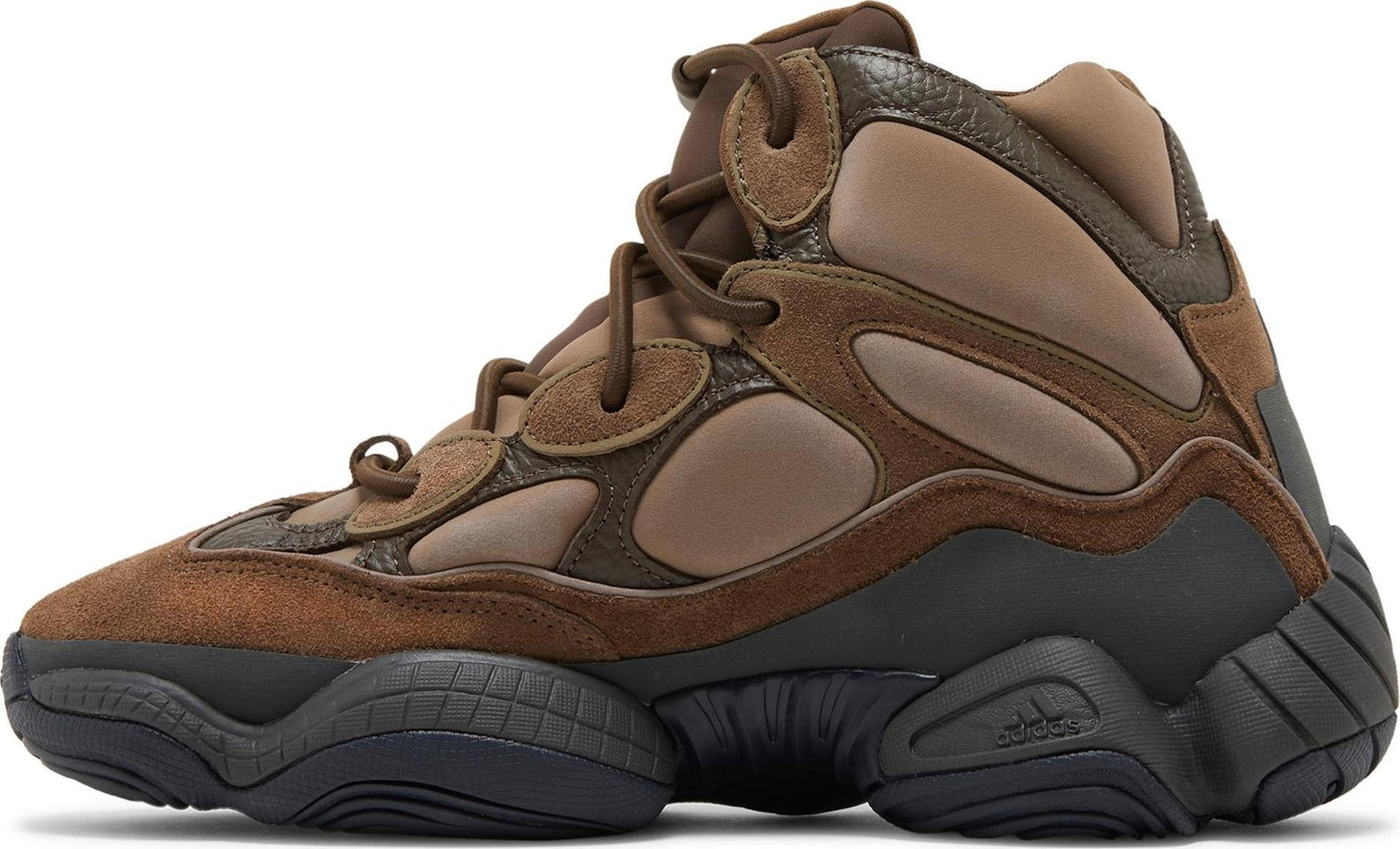 adidas Men's Yeezy 500 High "Taupe Black" Sneakers