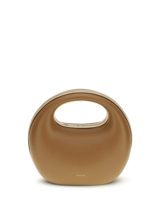 Rigid Handbag Camel Calf Leather