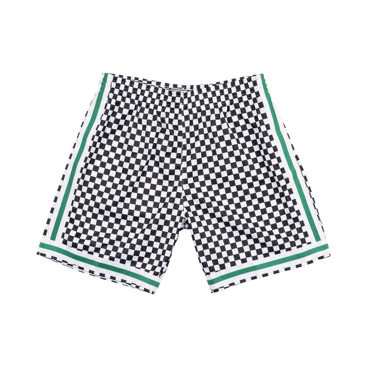 Mitchell & Ness Men's NBA Checked Swingman Shorts Boston Celtics White