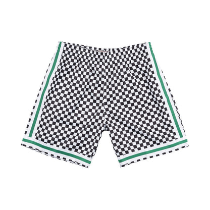 Mitchell & Ness Men's NBA Checked Swingman Shorts Boston Celtics White
