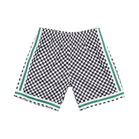 Mitchell & Ness Men's NBA Checked Swingman Shorts Boston Celtics White