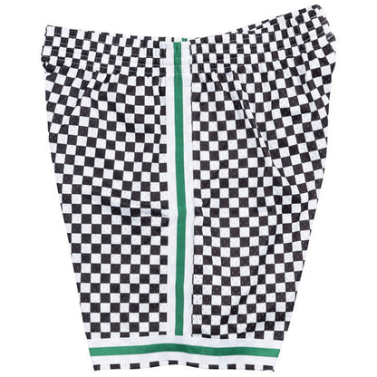 Mitchell & Ness Men's NBA Checked Swingman Shorts Boston Celtics White
