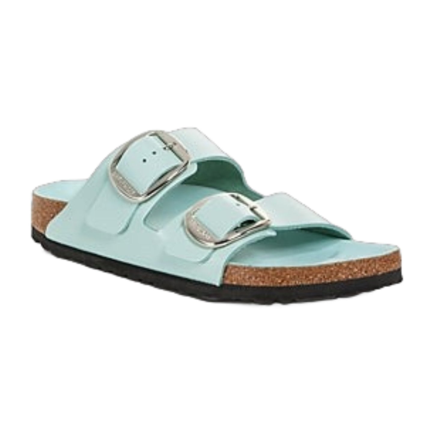 Birkenstock Arizona Big Buckle Natural Leather Patent High-Shine Sandals