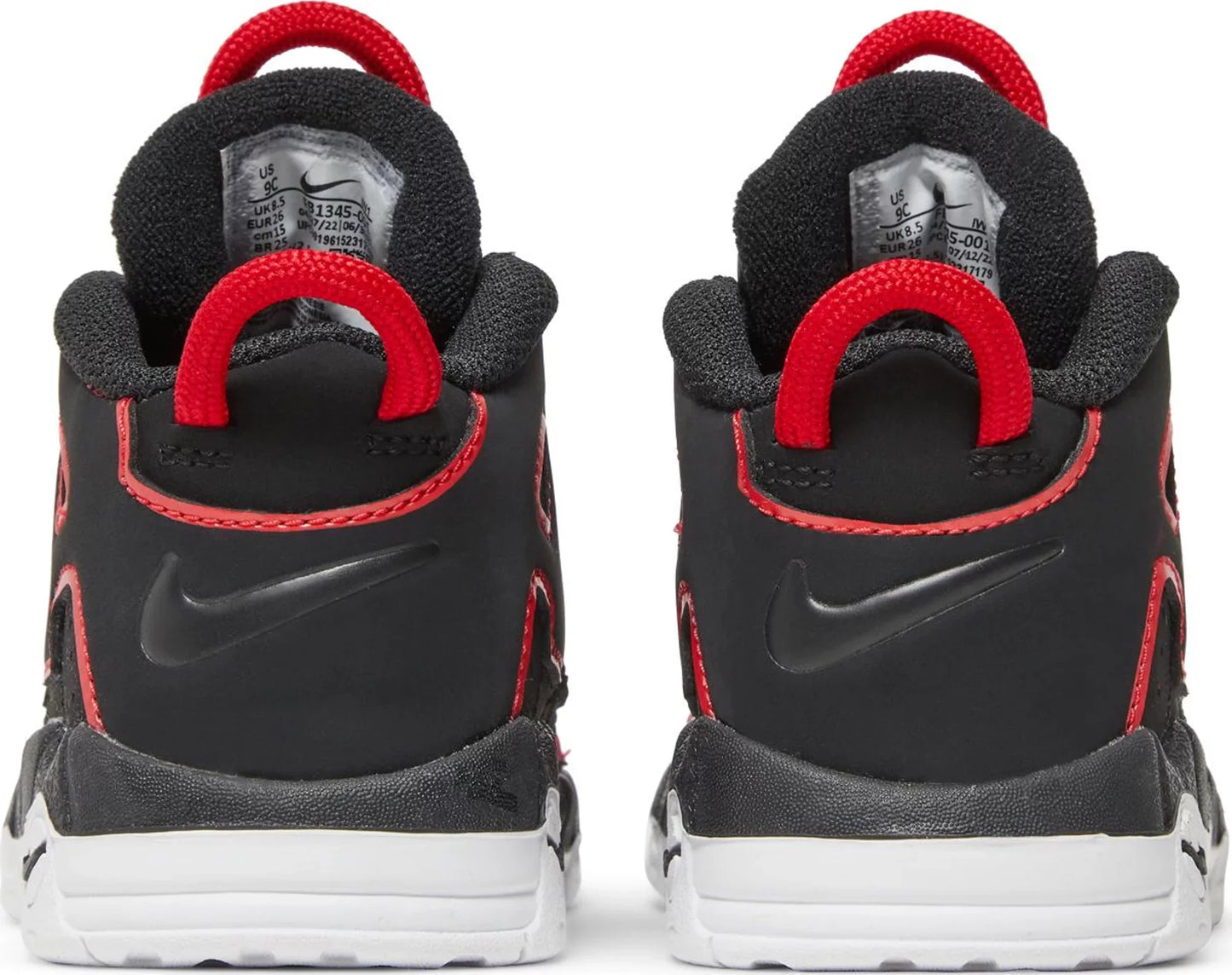 Nike Toddlers Air More Uptempo 96 'Red Toe Td' Sneakers