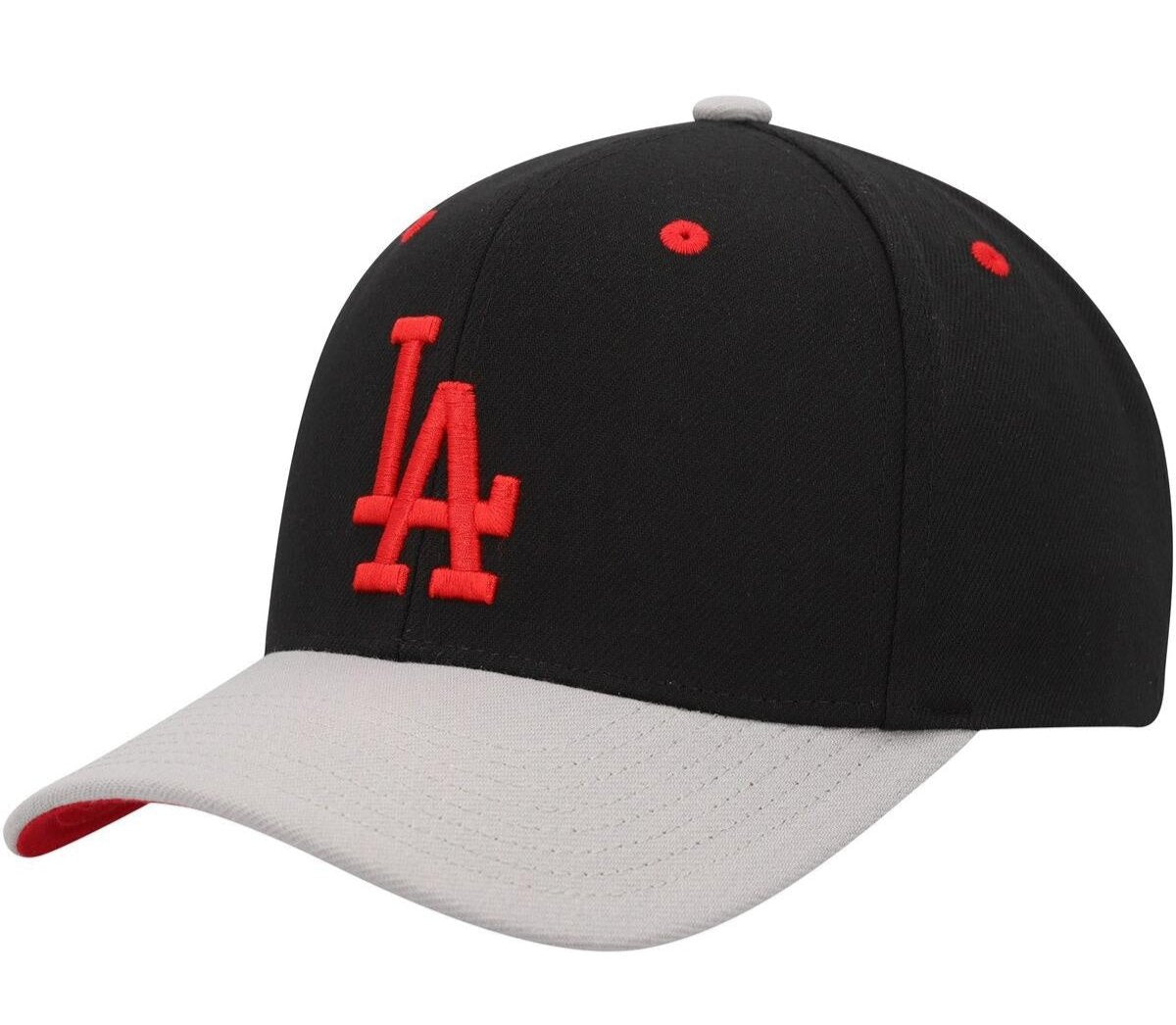 Men's Mitchell & Ness MLB Bred Pro Snapback Dodgers - Black