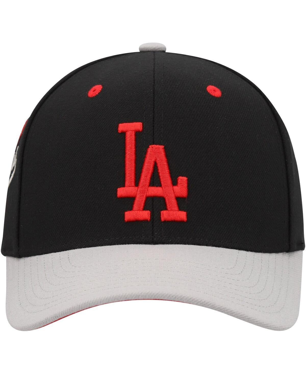 Men's Mitchell & Ness MLB Bred Pro Snapback Dodgers - Black