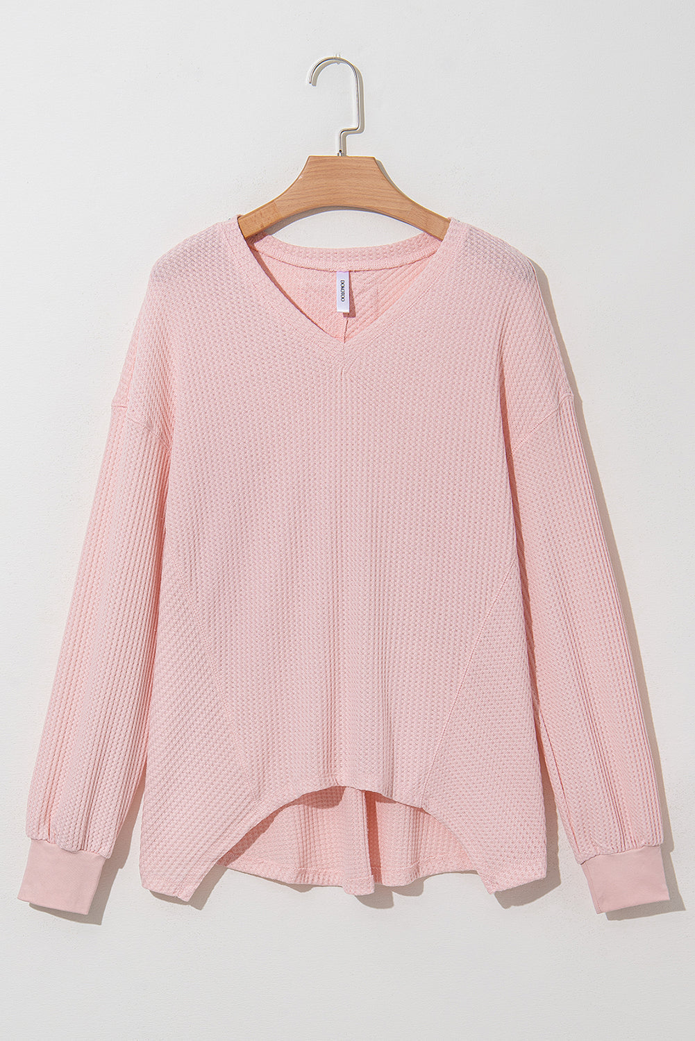 Threaded Pear Talinia Shoulder Loose Blouse Long Sleeve Top