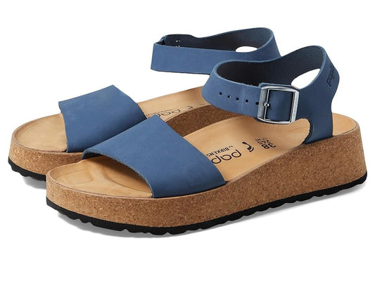 Birkenstock Unisex Glenda Nubuk Leather Elemental Blue