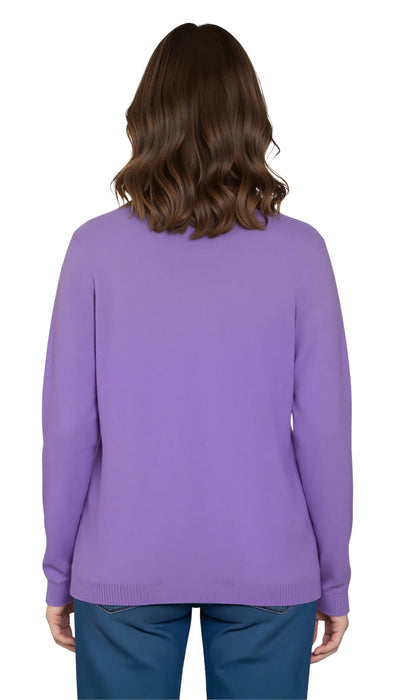 Women's Faux Pearl Cardigan in Cashmere-like Soft Knit