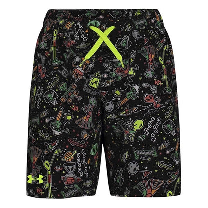 Under Armour Youth Boys' Alien Swim Trunks - Black