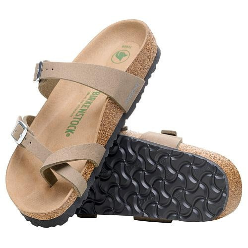 Birkenstock Unisex Mayari Synthetics Soft Birki Vegan Gray Taupe