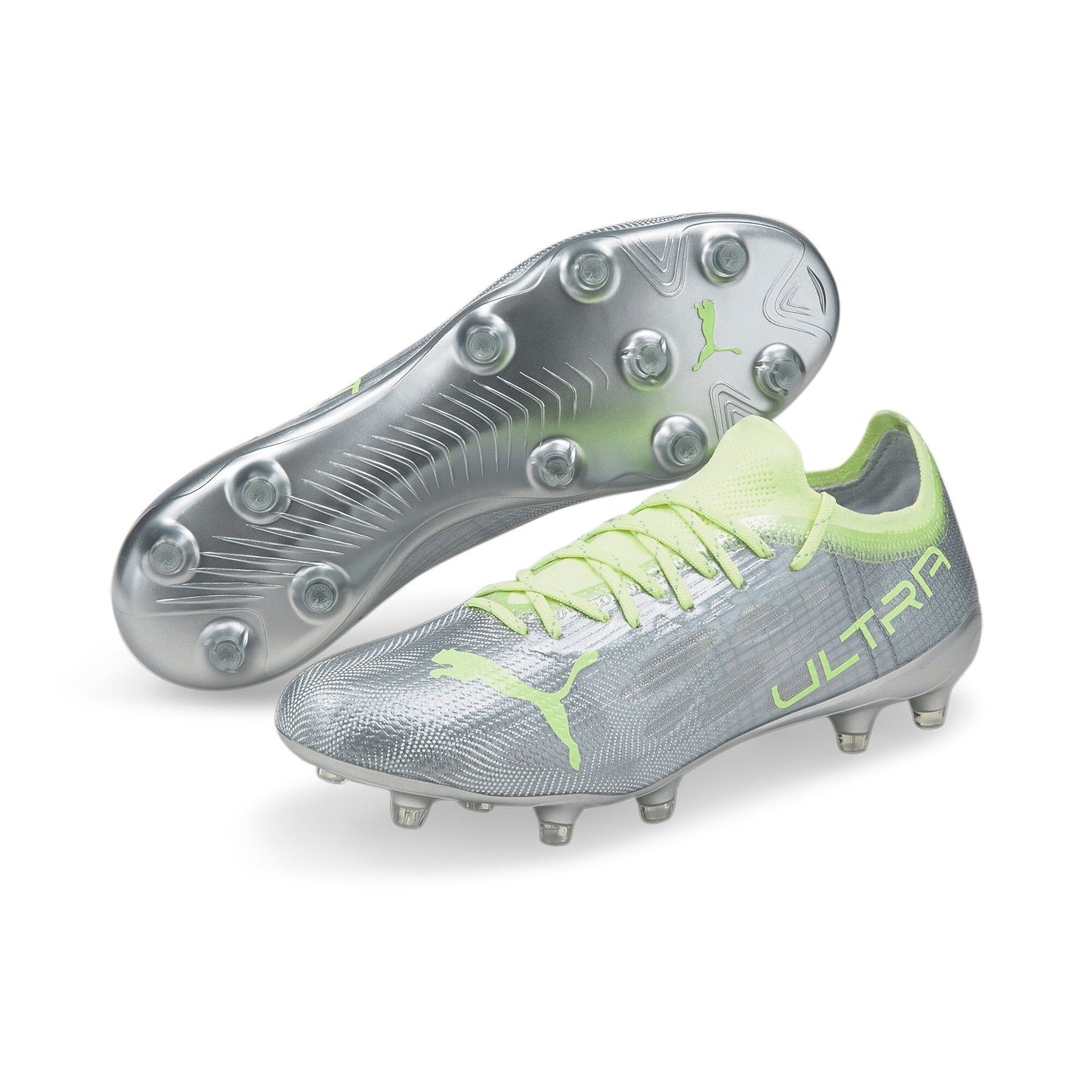 Puma Womens Ultra 1.4 FG/AG Silver Green