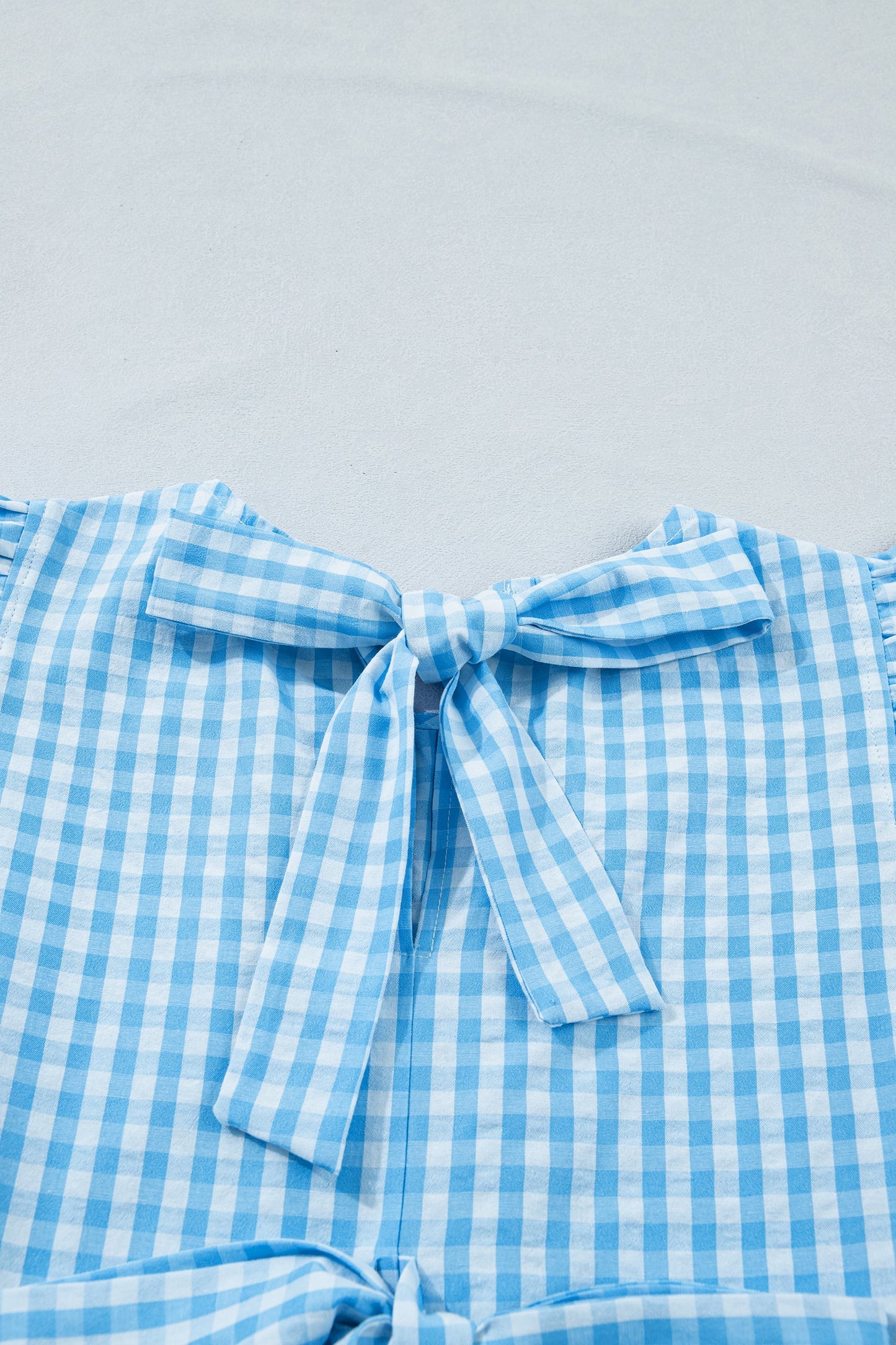 Threaded Pear Deborah Sleeve Gingham Maxi Dress