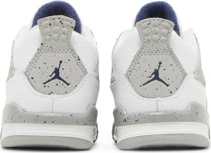 Air Jordan Toddlers Retro 4 'Midnight Navy' Td Sneakers