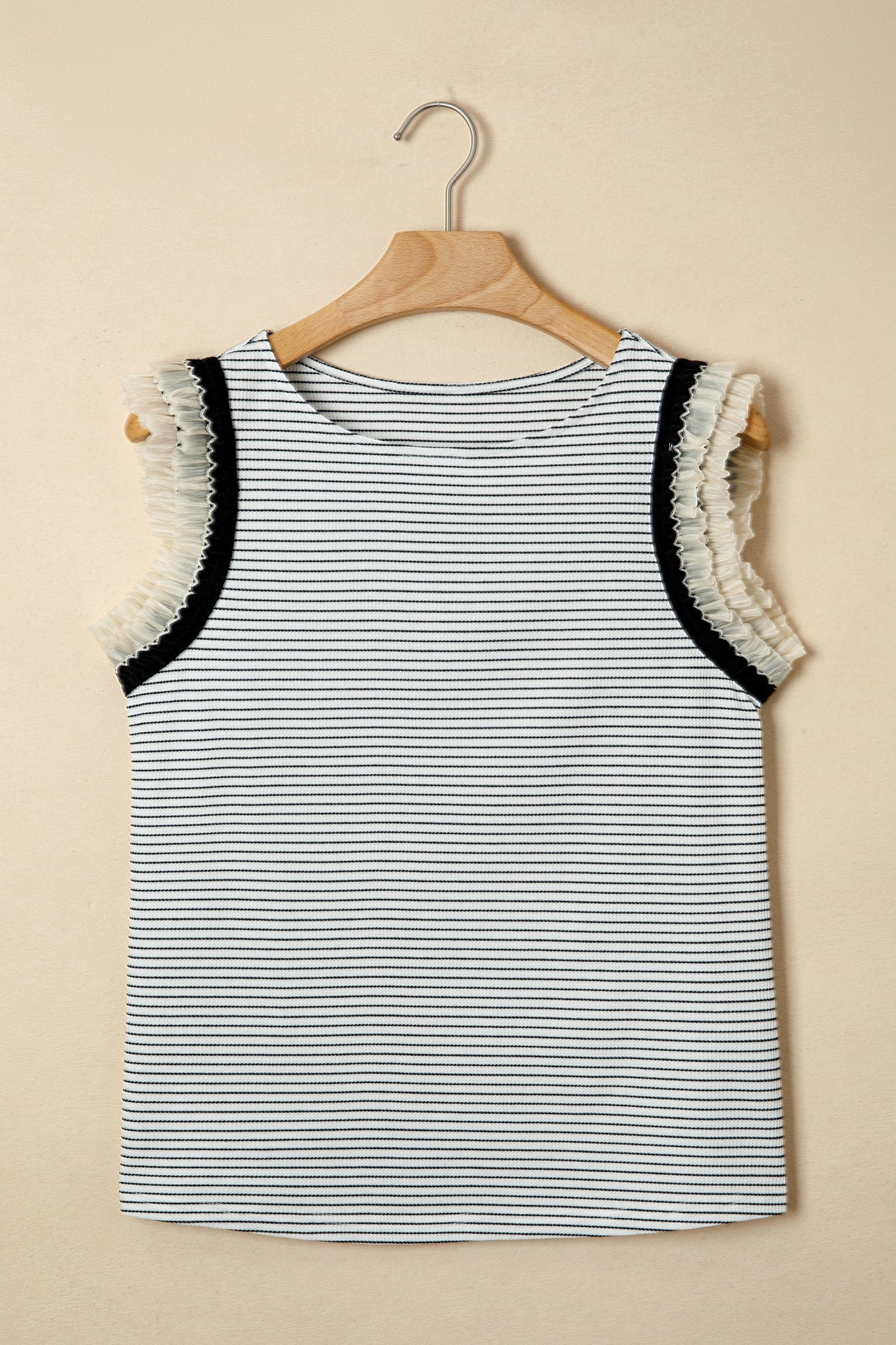 Threaded Pear Sarah Trim Casual Tank Top