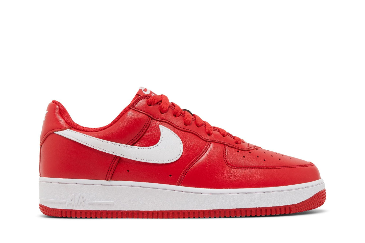 Nike Men's Air Force 1 Low Retro Qs 'Color Of The Month University Red White' Sneakers