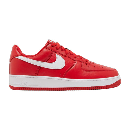 Nike Men's Air Force 1 Low Retro Qs 'Color Of The Month University Red White' Sneakers