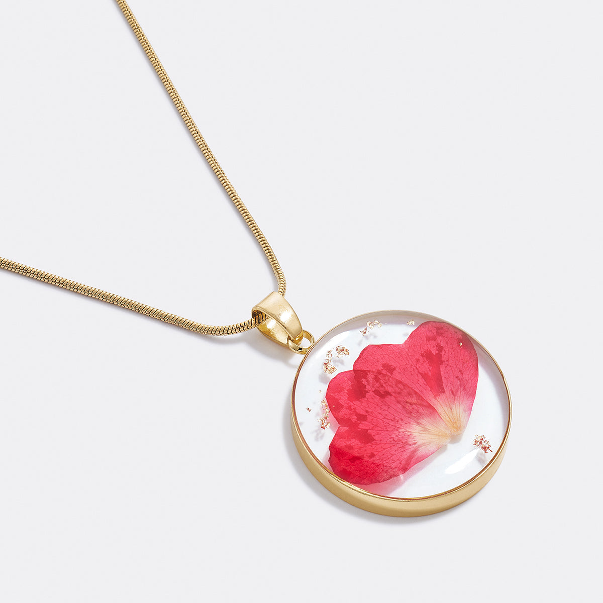 Mint & Lily Pressed Birth Flower Necklace