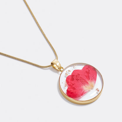 Mint & Lily Pressed Birth Flower Necklace