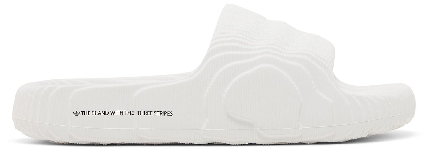 [HQ4672] Mens adidas Adilette 22 'Crystal White / Crystal White / Core Black'