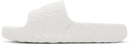 [HQ4672] Mens adidas Adilette 22 'Crystal White / Crystal White / Core Black'